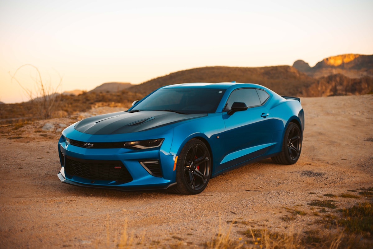 Affordable compact car on the road